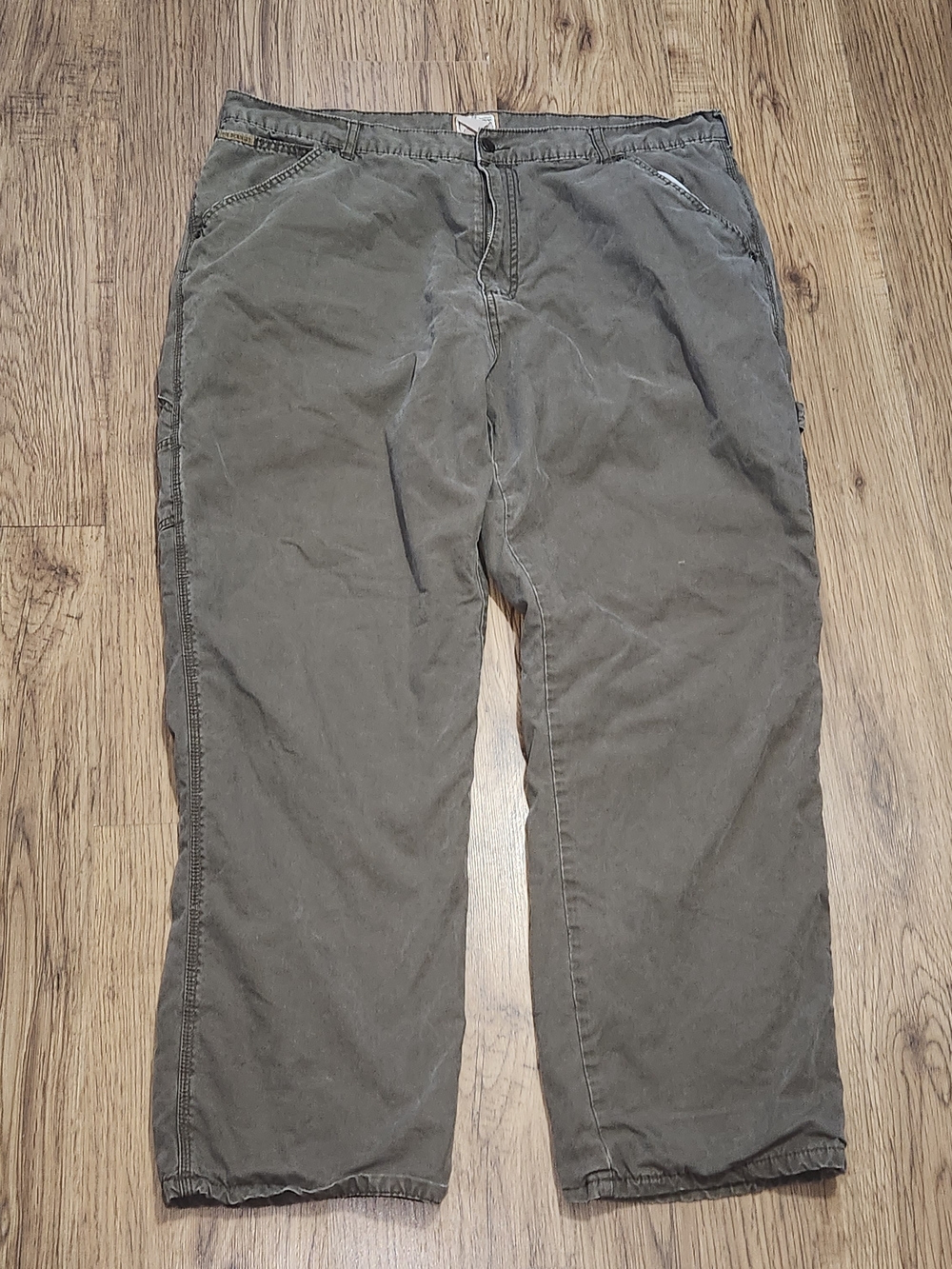 Relaxed Fit Light Brown Chino Pants for Men